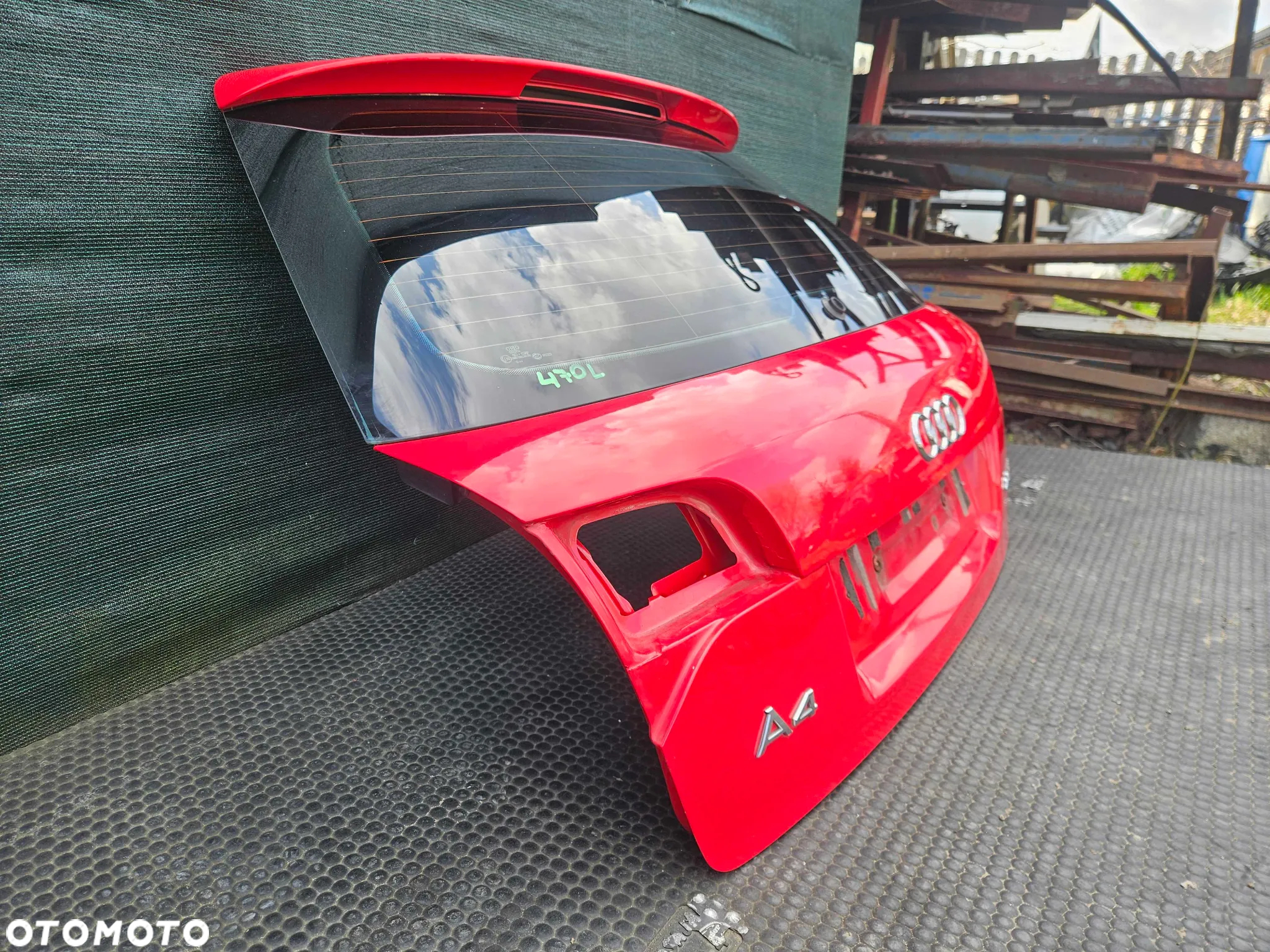 Klapa Pokrywa Bagażnika Lotka S-Line Szyba Przyciemniona Czerwona Audi A4 B7 Kombi Avant - 5
