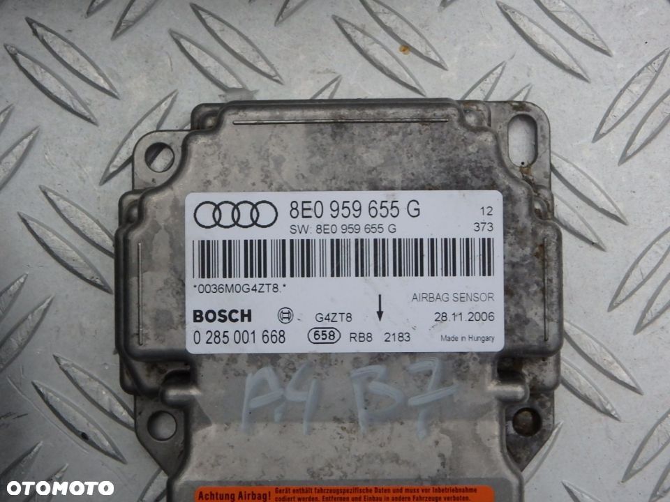 AIR BAG KIEROWCY+ PASAZERA KPL. AUDI A4 B7 - 2