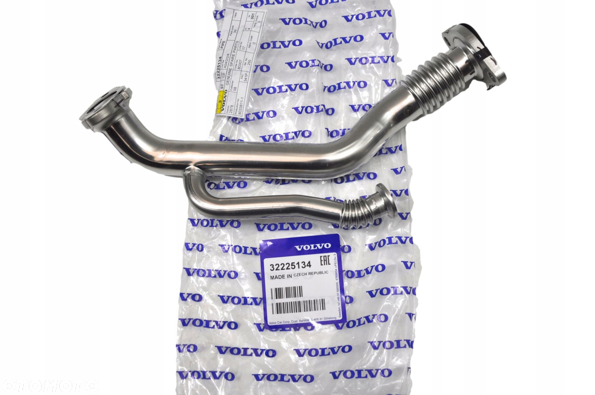 VOLVO S90 V90 II rura rurka przewod EGR 2,0D OE - 2