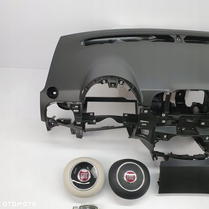 FIAT 500 LIFT DESKA ROZDZIELCZA KONSOLA KOKPIT PULPIT PODUSZKI AIRBAG AIR BAG PASY KIT SET - 2