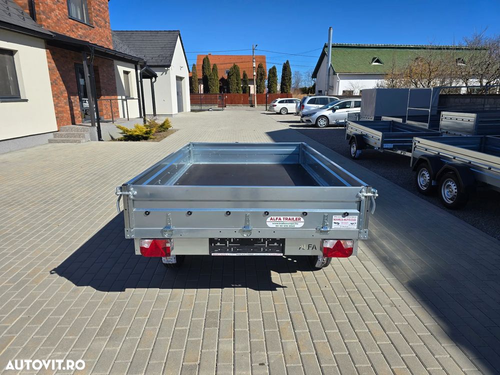 Trailer Europe ALFA, 2 axe ,1 axe , arc de foi, torsiune , sistem franare - 4