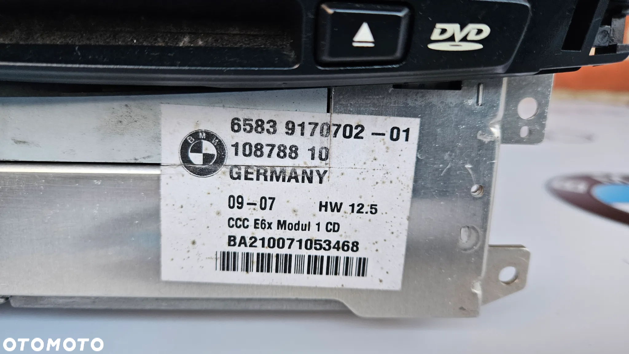 BMW 5 E60 E61 Czytnik nawigacji CCC Navi nawigacja radioodtwarzacz 9170702 - 5