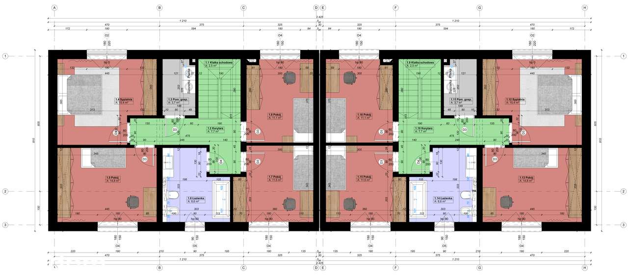 NOWY DOM 145m² • Kameralne osiedle bliźniaków • Ruda Śl. Bielszowice - Pełny obrazek: 4/5