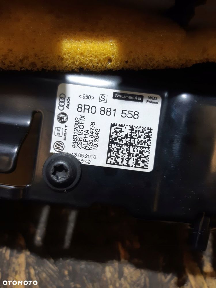 AUDI Q5 8R UCHWYT FOTELIKA ISOFIX PRZÓD PASAŻERA 8R0881558 - 5
