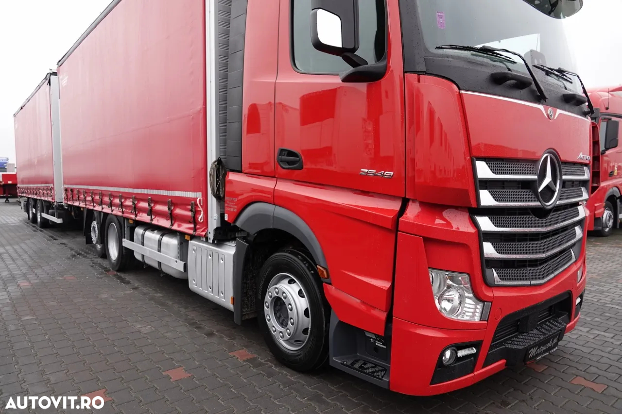 Mercedes-Benz ACTROS 2548 / TANDEM COMBINAT 120 M3 / TRANSIT / AER CONDIȚIONAT PARCARE / SPAȚIU MARE / DUPĂ CONTRACT DE SERVICE GOLD / - 10
