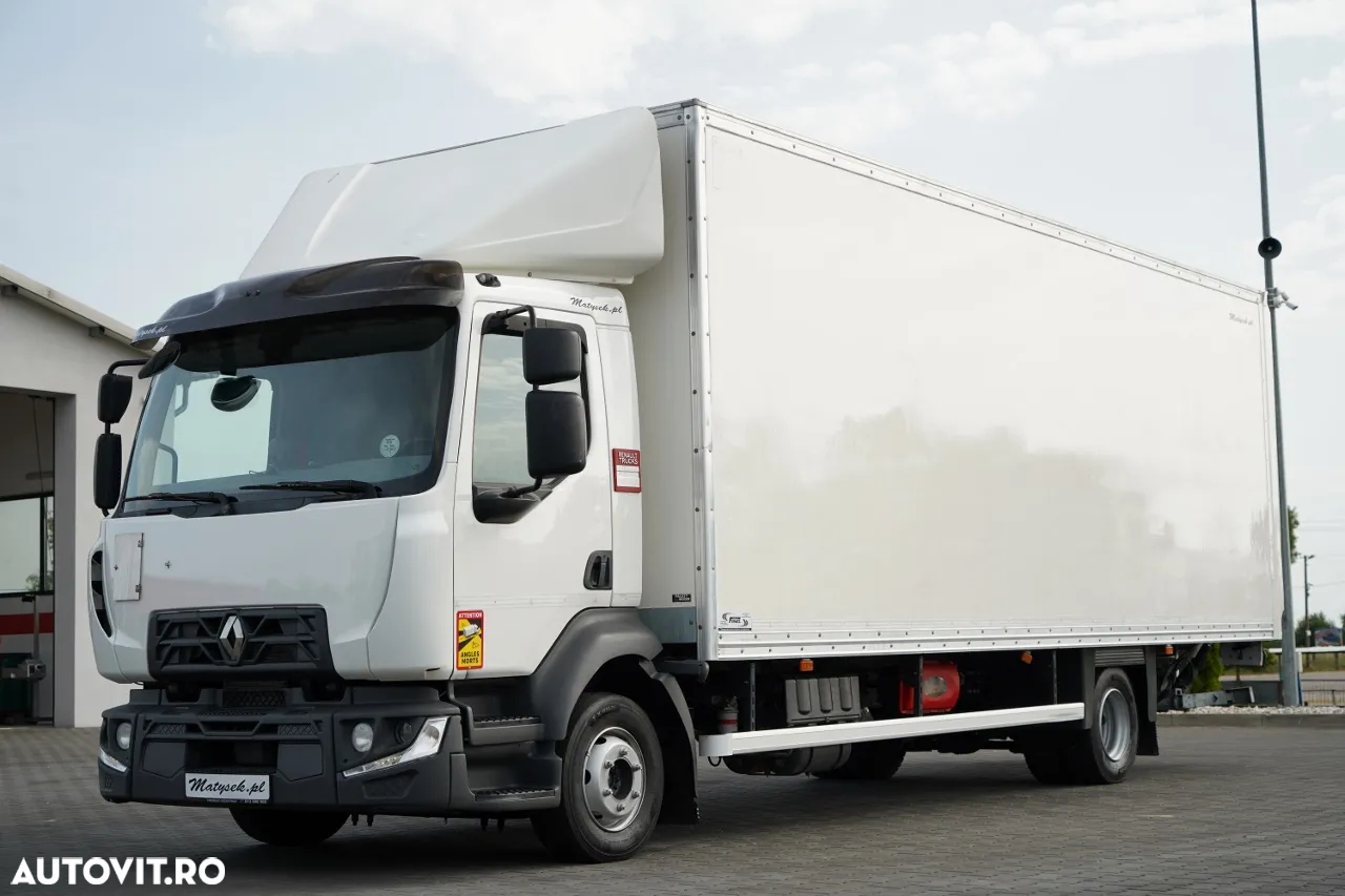 Renault D 210 / 4x2 / CONTAINER / 7.5M / DHOLLANDIA LIFT / EURO 6 - 3