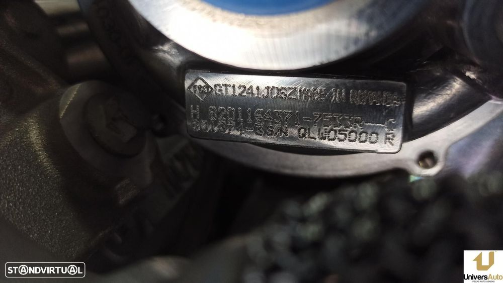 MOTOR COMPLETO RENAULT CAPTUR 2014 -K9K608 - 12