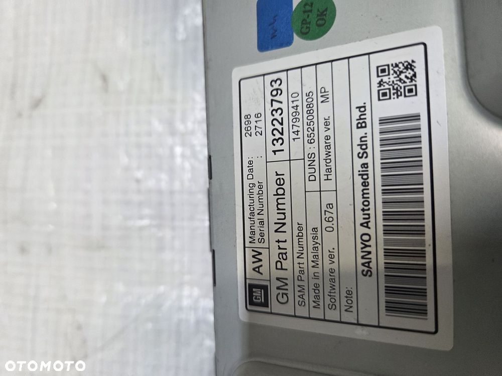 PANEL STEROWANIA RADIEM 13273256 OPEL INSIGNIA A PANEL NAWIEWU KLIMATYZACJI - 10