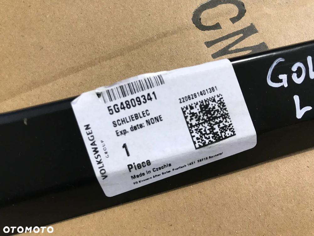 Nakładka progu VW golf 7 VII lewa listwa wewnętrzna NOWA ORYGINALNA 5g4809341 - 12