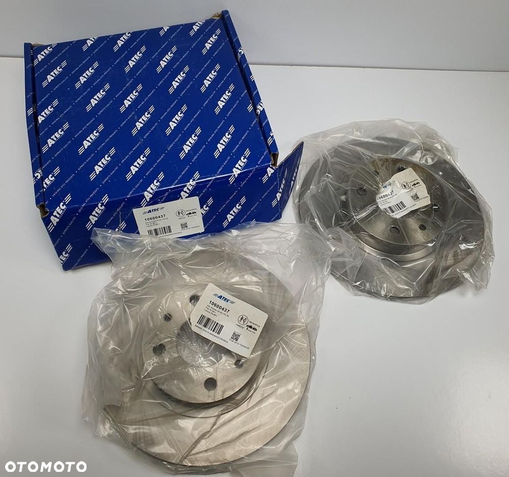 TARCZE HAMULCOWE PRZÓD PRZEDNIE ATEC FIAT PUNTO II 1.2 16V 10600437 - 1