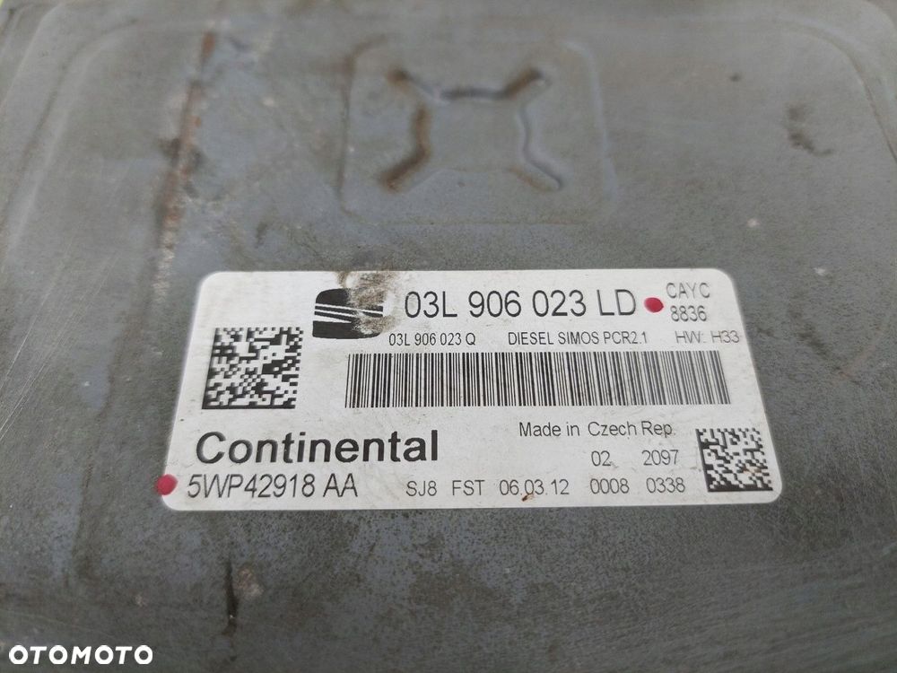 Komputer sterownik silnika Seat Ibiza IV 2009-2017 1,6 TDI 03L906023LD - 3