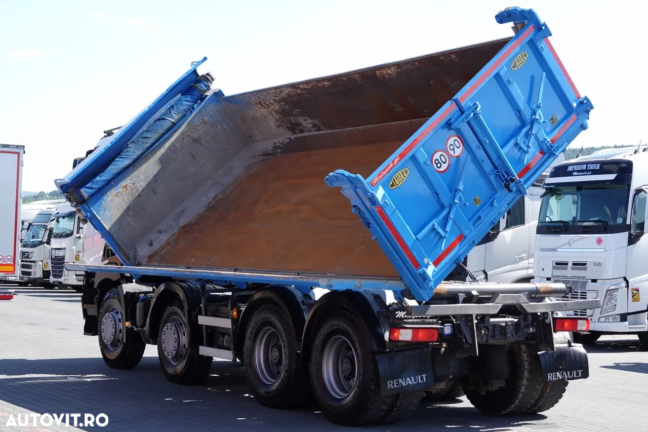 Renault C 460 / 8x4 / BASCULANTE + HIDROBOARD / BORDMATIC / MEILLER KIPPER / EURO 6 - 6
