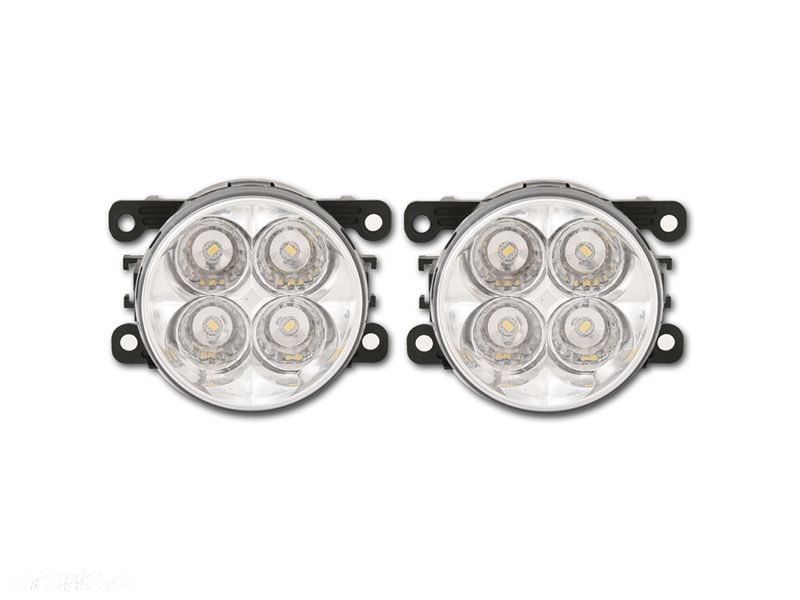 DRL 4 LED ŚWIATŁA DO JAZDY DZIENNEJ RL E OKRĄGŁE - 1
