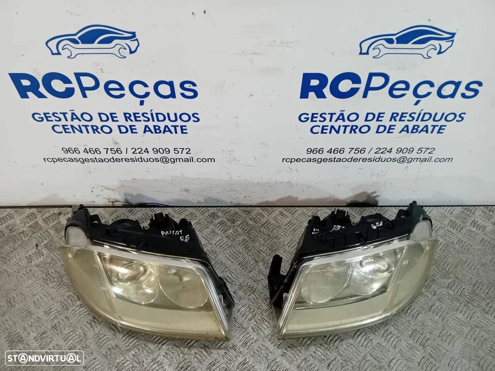 .Conjunto Oticas Farois Direita Esquerda Originais VW Volkswagen Passat B5.5 2000 a 2005 - 8