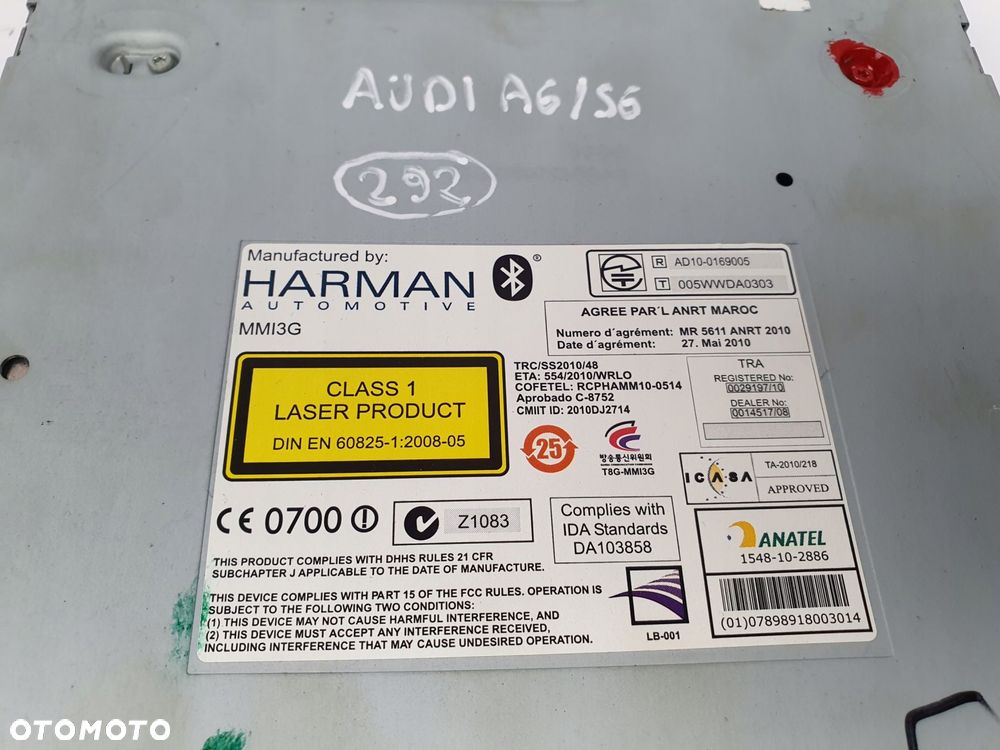RADIO CD MMI CZYTNIK NAWIGACJI GPS Audi A6 C7 4G0035666C - 13