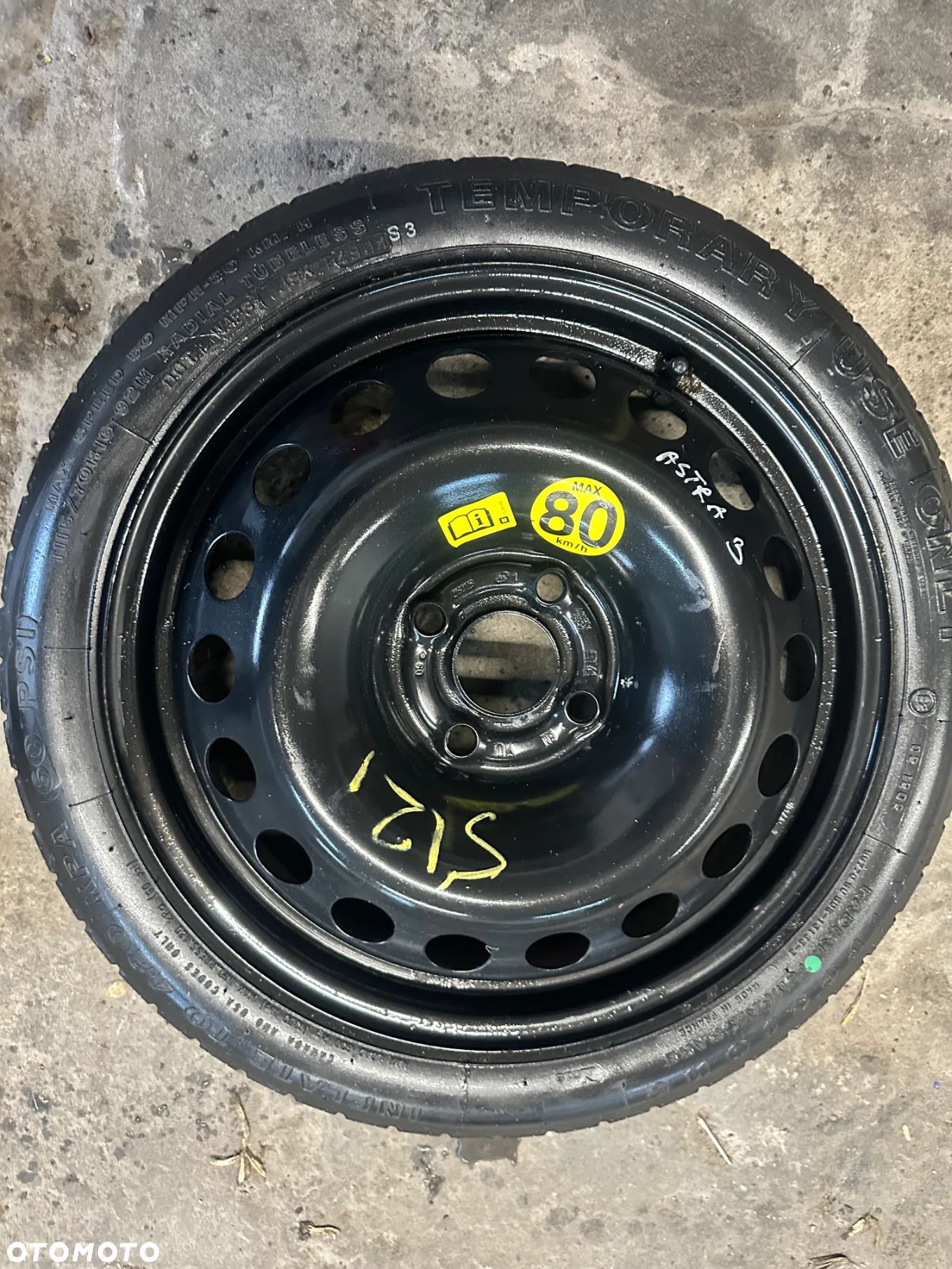 KOLO DOJAZDOWE ASTRA III 115/70 R16 4X100 ET 41 - 1