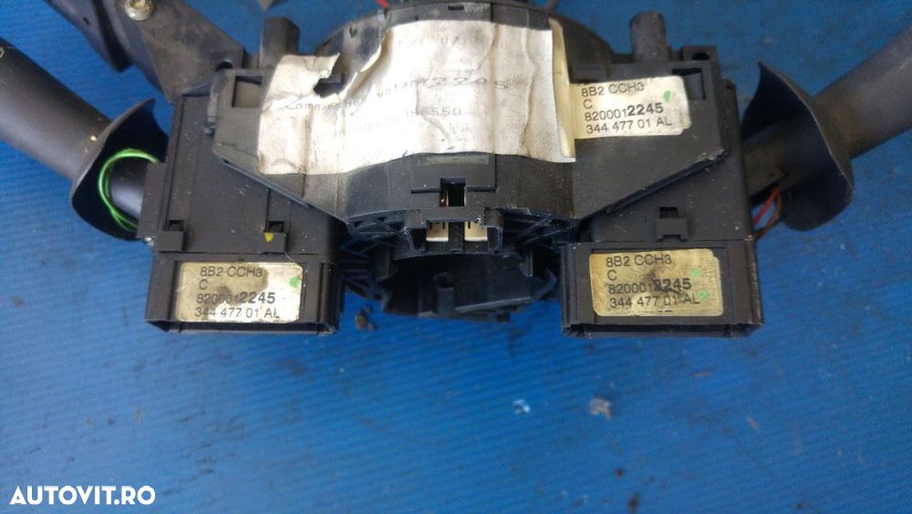 bloc manete lumini cu spirala volan renault laguna 2 8200012245 - 3
