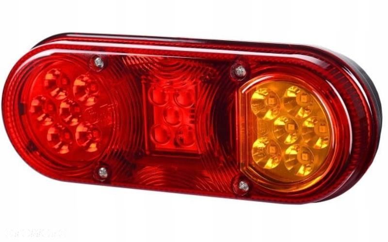 lampa zespolona tylna z oświetleniem tablicy (led) 12/24v prawa - 1