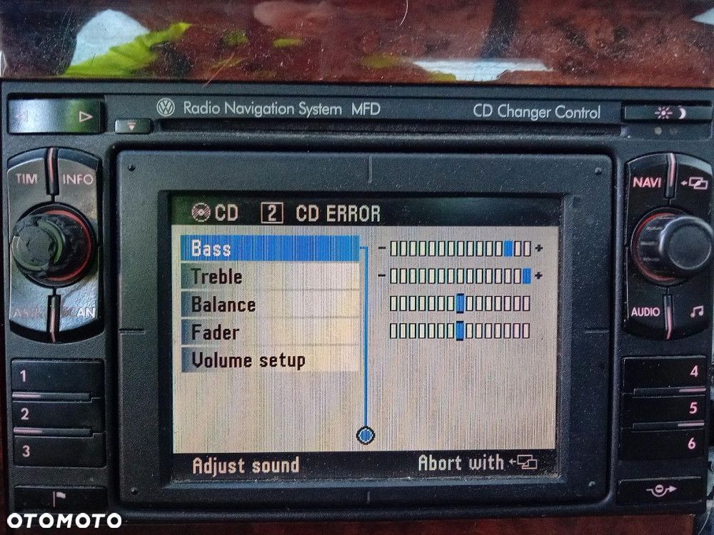 VW BORA GOLF IV PASSAT B5  RADIO NAWIGACJA NAVIGATION MFD 3B0035191D - 2