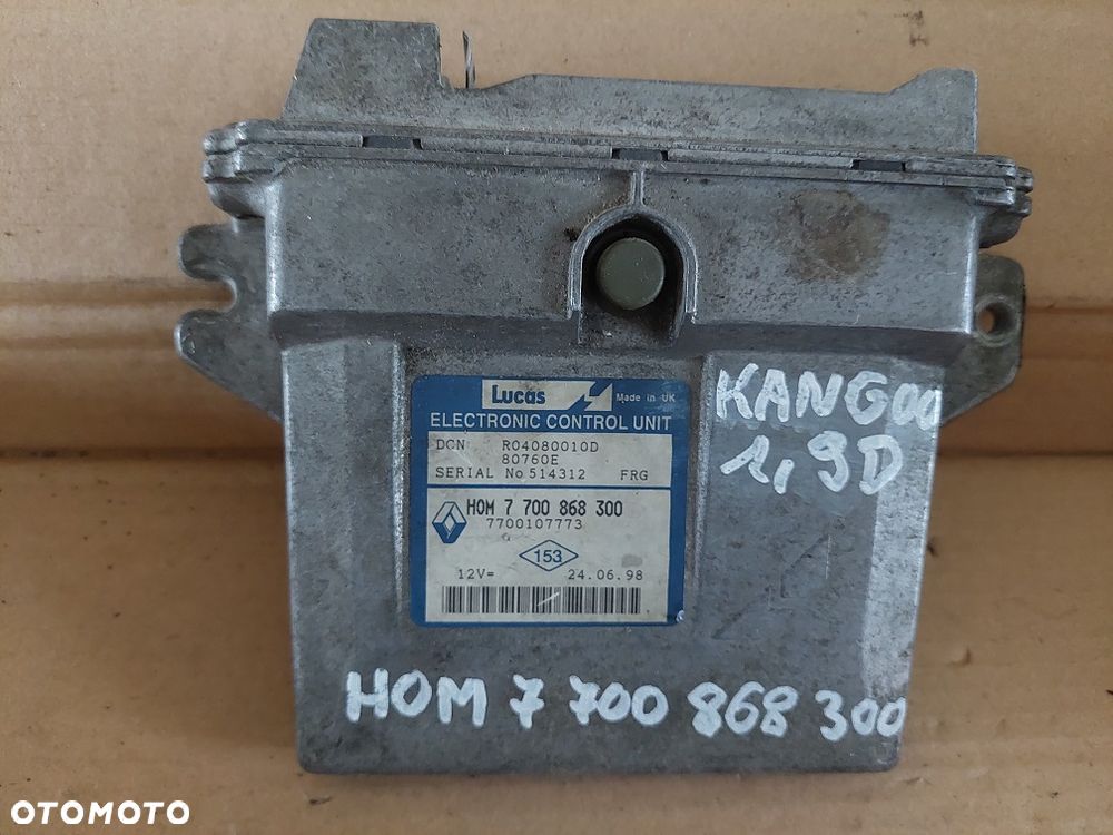 RENAULT KANGOO 1,9 komputer sterownik 7700868300 - 1
