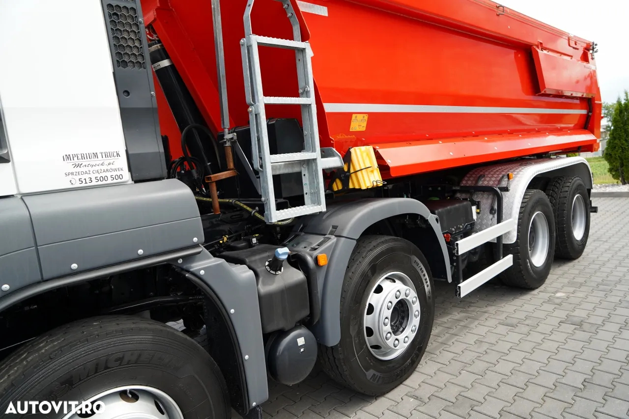 MAN TGS 35.460 / 8X4 / BASCULATOR SPATE / HIDROCLAPE / 2018 / IMPORTAT / CONTRACT POST-SERVICE - 17