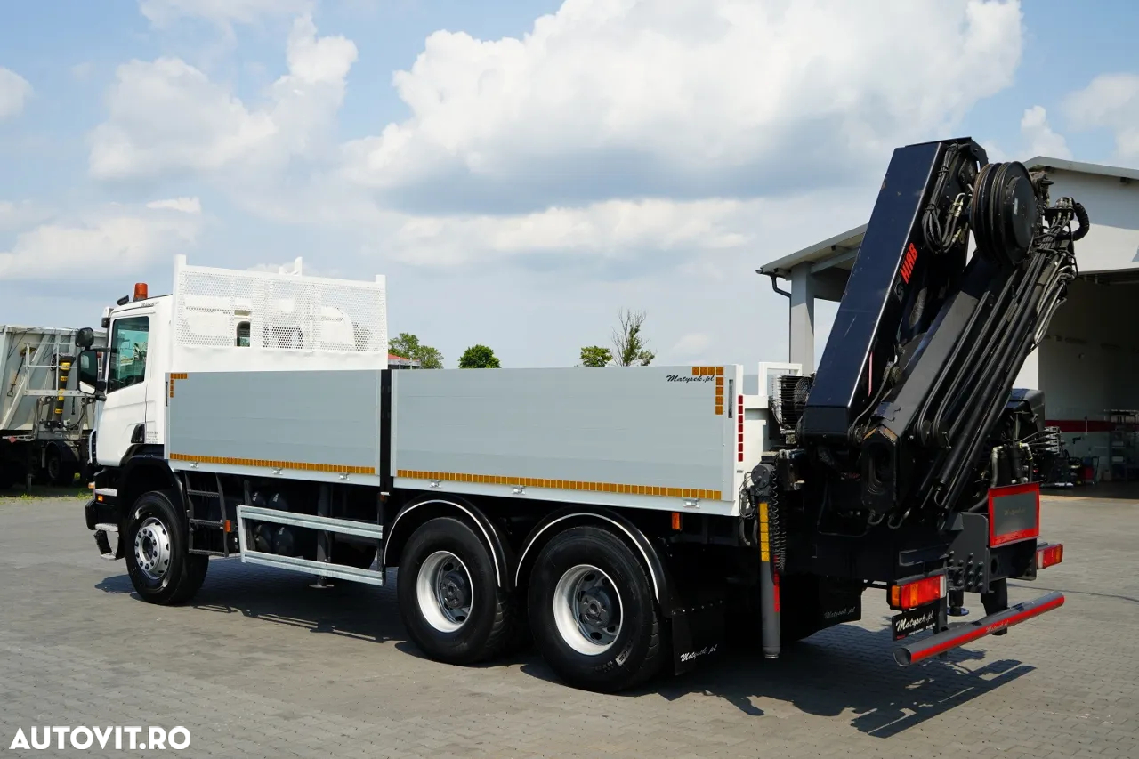 Scania P360 / 6X4 / LIVRARE 4.85 + HIAB 211 E-6 HIDUO / CAPACITATE DE RIDICARE 7100 KG / ATINGERE MAXIMĂ 16.5 M / RADIOCOMANDĂ - 11