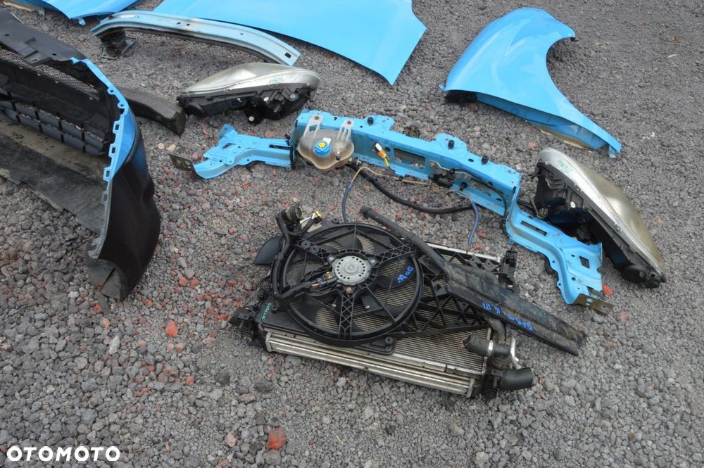 Zderzak maska błotnik lampa komplet przód fiat doblo ii 10r ral 5015 1.6 d - 9
