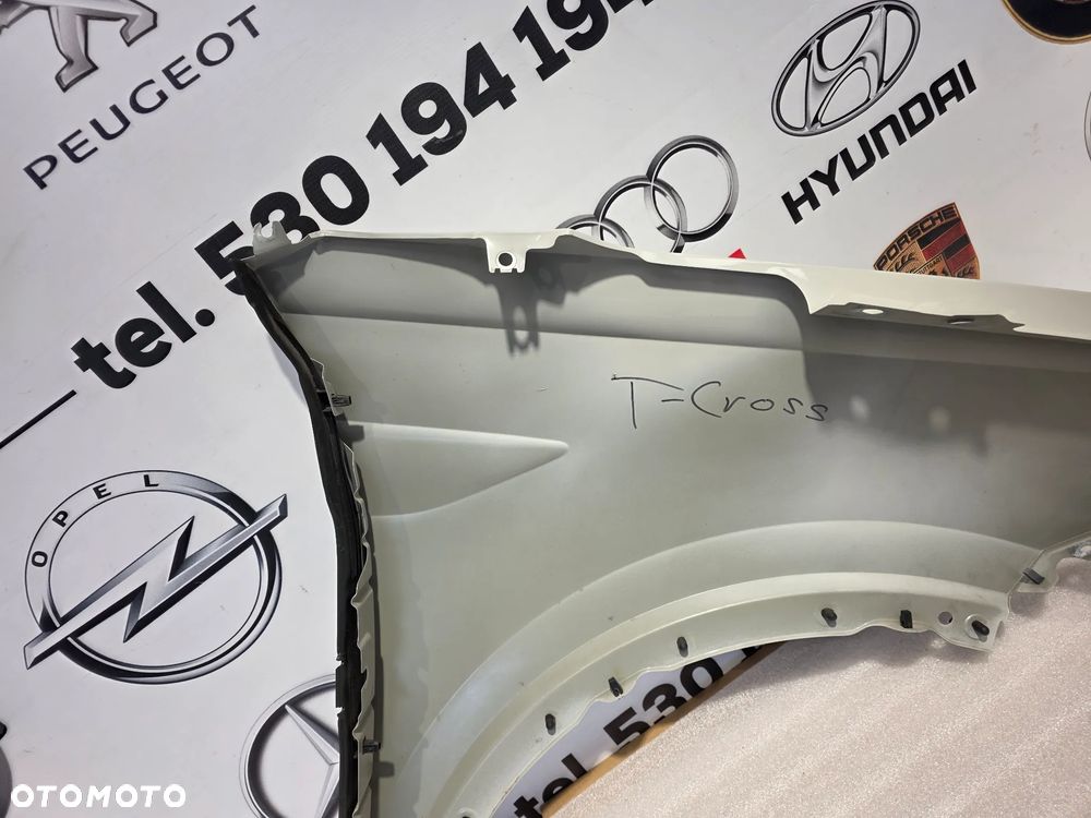 VW T-CROSS 2GM BARDZO ŁADNY LEWY BŁOTNIK PRZEDNI PRZÓD KOLOR SZARY AKRYLOWY ASCOT NR AUKCJI BŁ268 - 16