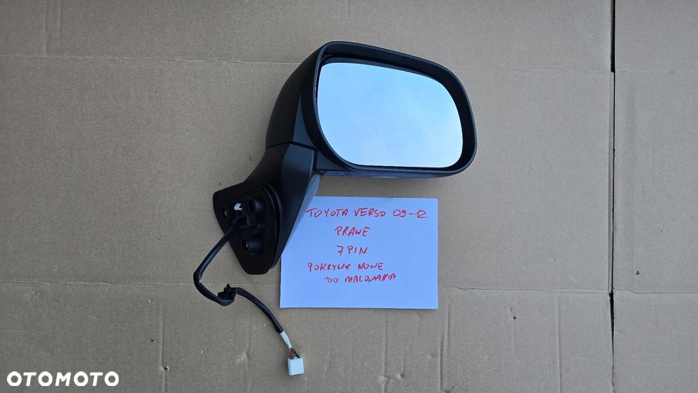 Toyota Verso 09-12 Lusterko Prawe R 7PIN Europa - 2