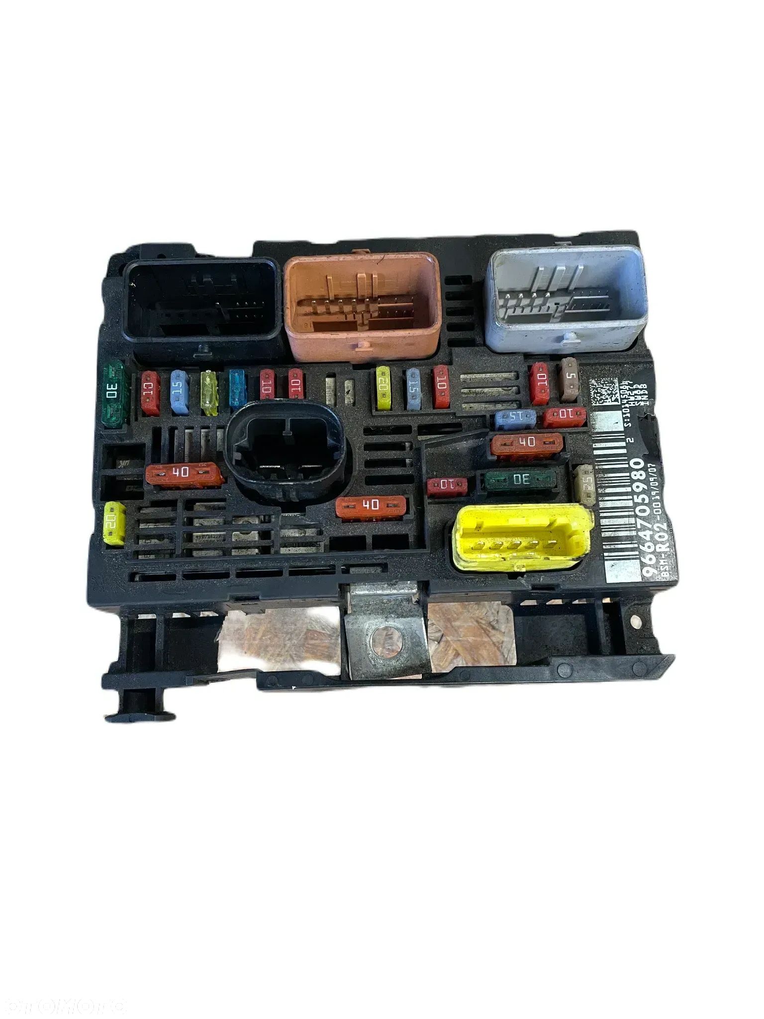 SKRZYNKA BEZPIECZNIKOW MODUL BSM CITROEN C4 C5 C6 9664705980 - 1
