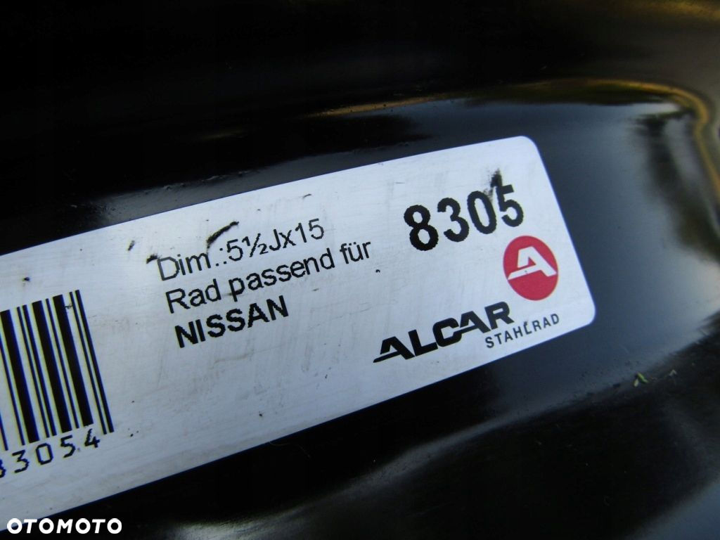 4x Felgi 15 Nissan Micra K12 K13 5,5j 4x100 ET50 / oryginał - 14