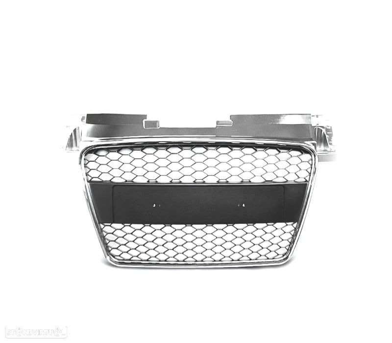 GRELHA FRONTAL AUDI TT 06-12 LOOK RS CROMADA - 2