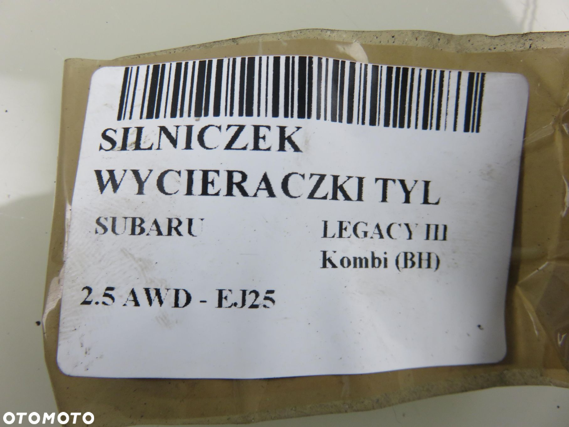 SILNICZEK WYCIERACZKI TYŁ SUBARU LEGACY III Kombi 34650821 - 3