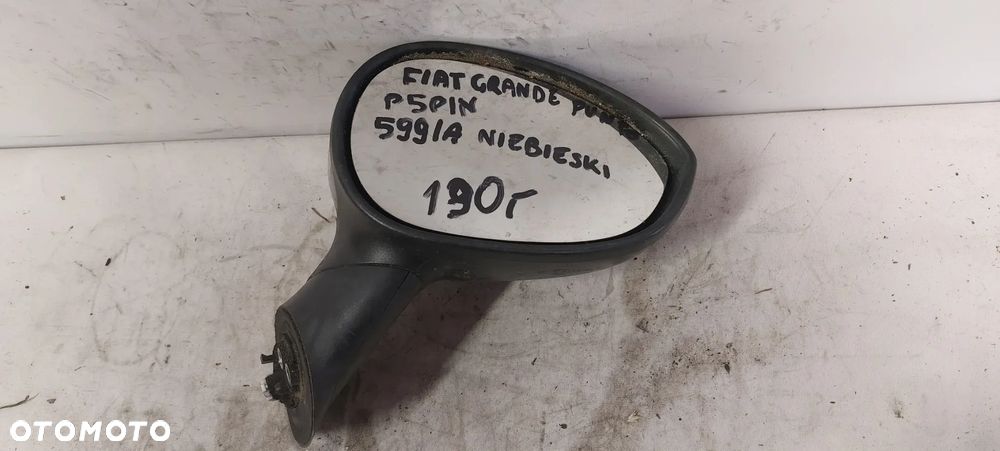 .  LUSTERKO ELEKTRYCZNE FIAT GRANDE PUNTO PRAWE 5PIN 599/A NIEBIESKI - 1