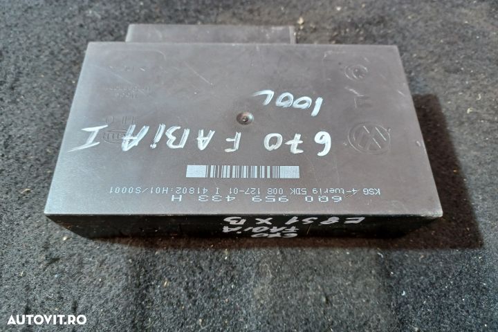 Calculator confort 6Q0959433H 6Q0959433H Skoda Fabia 6Y [1999 - 2004] - 3