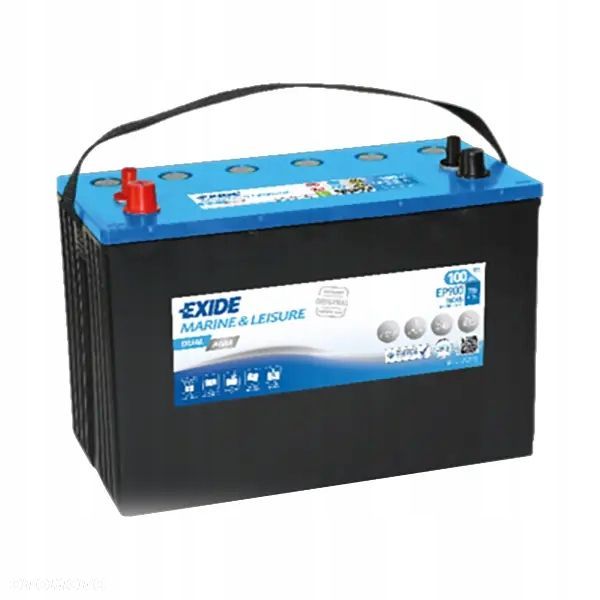Akumulator Exide Dual AGM 100Ah 800A EP900 P - 1