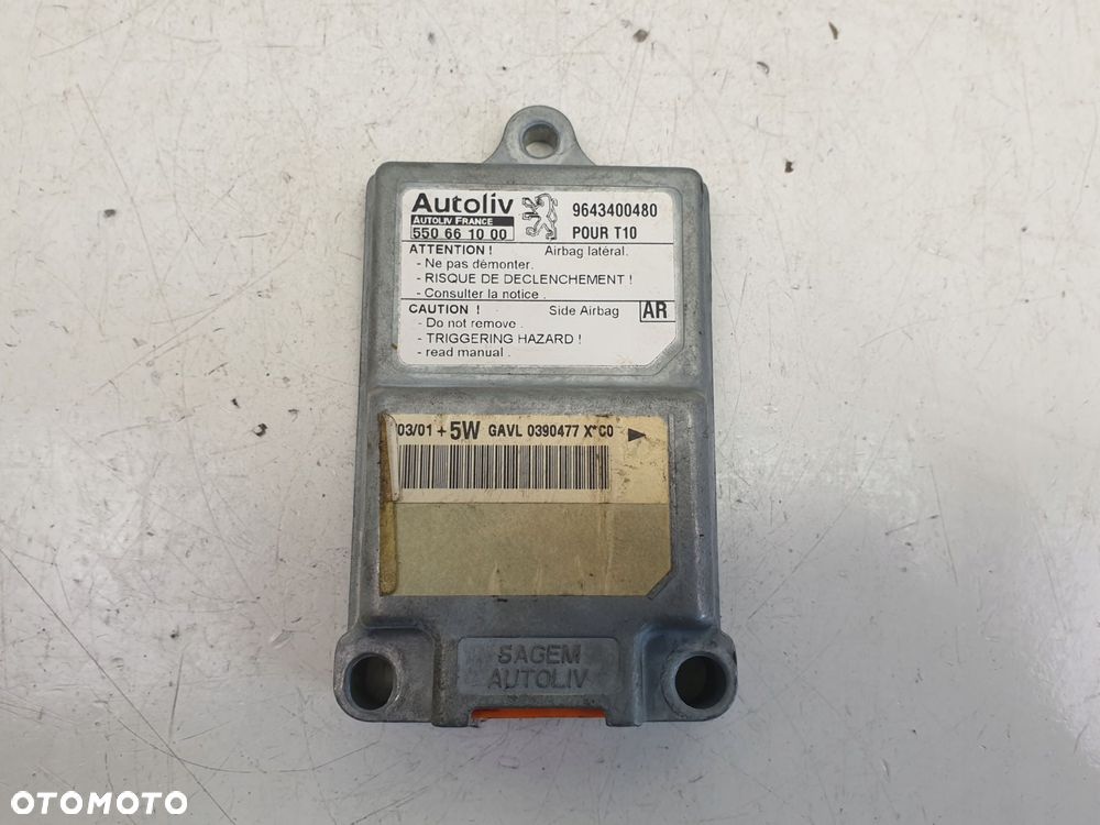 Peugeot 206 CZUJNIK UDERZENIOWY 9643400480 - 1