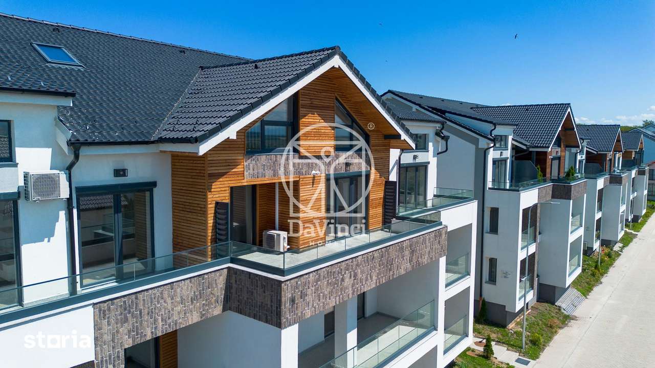 Penthouse 4 camere, 2 bai, terasa, intabulat, contoare montate — fotografia 1