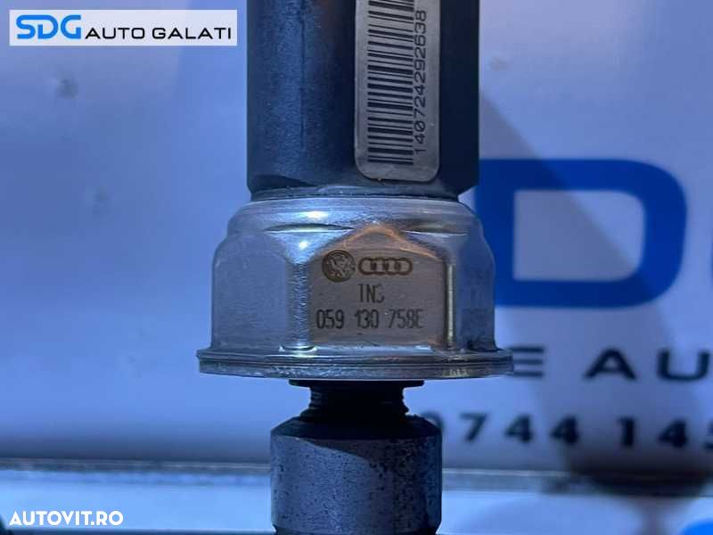Rampa Presiune Injectoare Stanga cu Senzor Regulator Audi A4 B7 3.0 TDI V6 BKN ASB 2005 - 2008 Cod 059130089AB 059130758E - 3