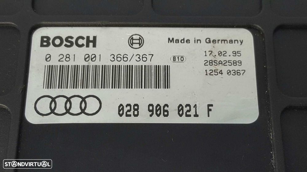 CENTRALINA DO MOTOR UCE AUDI A4 BERLINA (B5) 1.9 TDI - 3