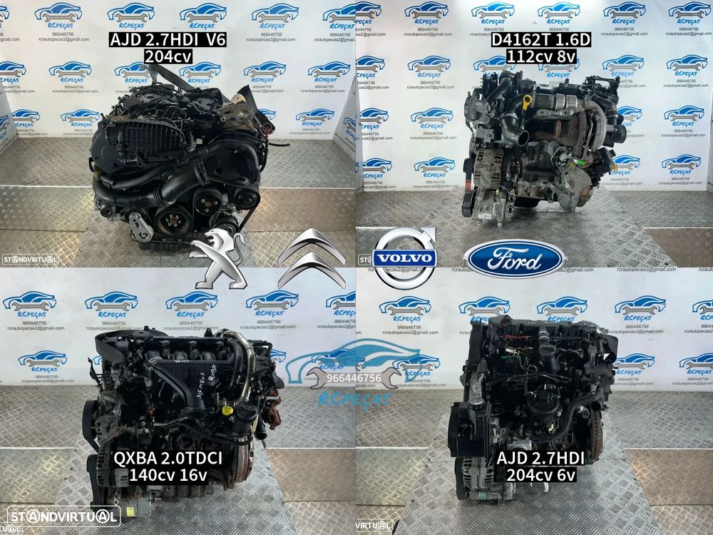 .Motor Completo Peugeot Citroen DS Ford Volvo PSA com Garantia - 1