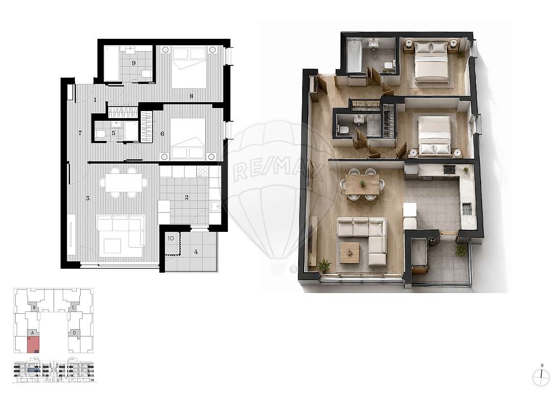 Apartamento T2 para venda - Grande imagem: 4/6