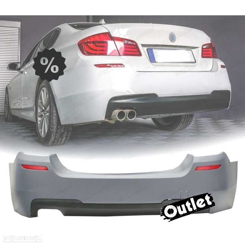 C011819C1 PARA-CHOQUES TRASEIRO BMW F10 10-16 LOOK M TECH - 1
