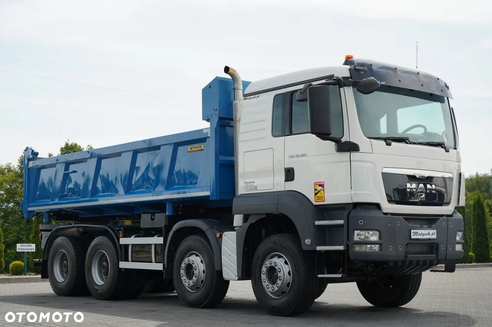 MAN TGS 35.360 / 8X4 / WYWROTKA 2 STRONNA / HYDROBURTA / GARNIER / AUTOMAT - 12