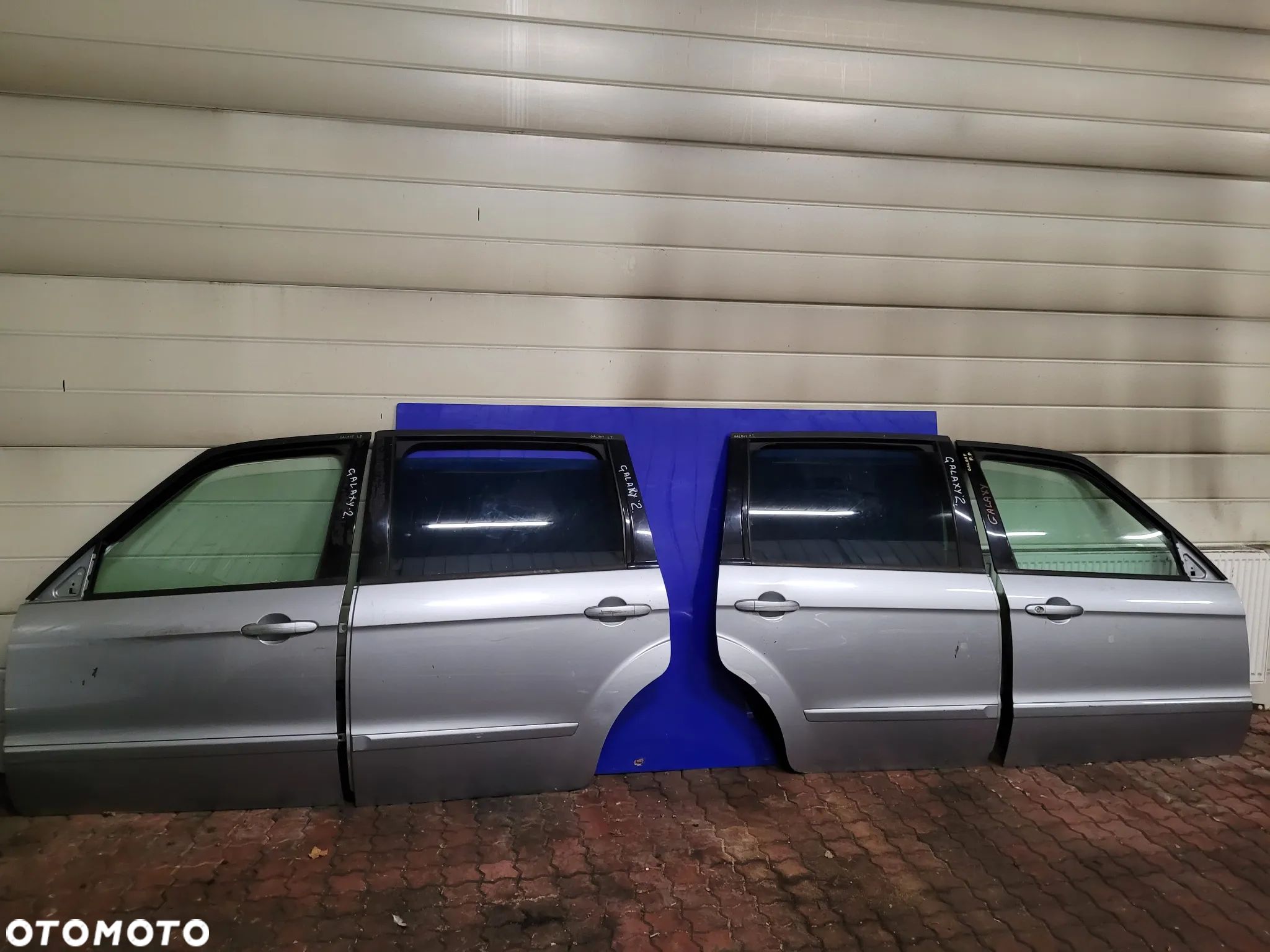 KOMPLET DRZWI LEWY PRAWY PRZÓD TYŁ FORD GALAXY II MK2 BLENDA KLAPY - 1