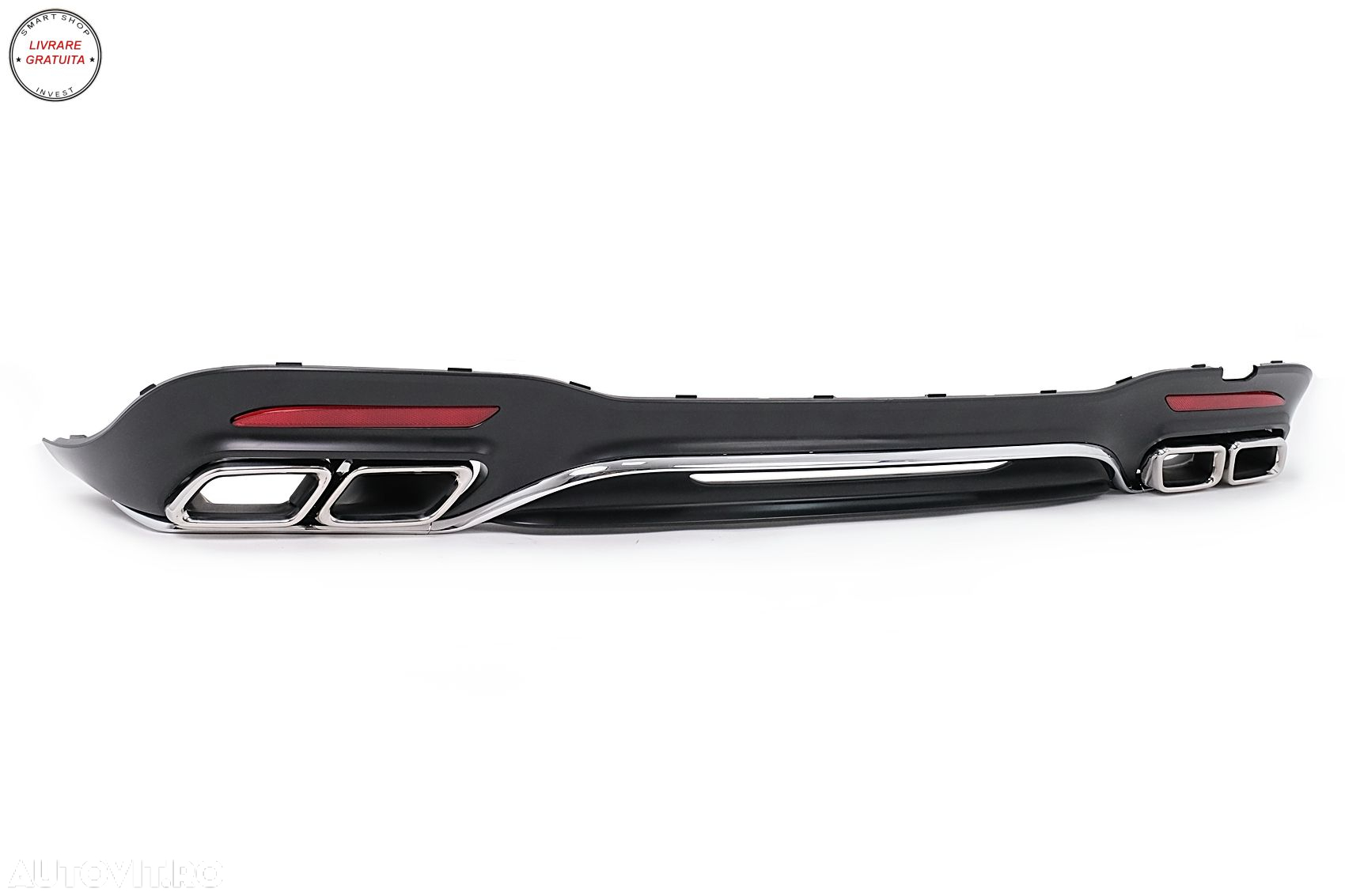 Difuzor Bara Spate Mercedes Clasa S W222 Facelift Sport Line (2017-2020) S63 Desig- livrare gratuita - 4