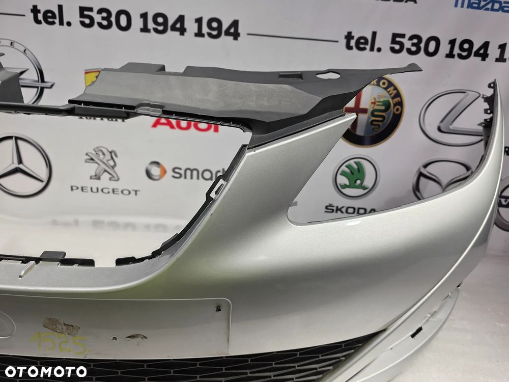 SEAT IBIZA IV 6J0 08-12 ZDERZAK PRZEDNI PRZÓD , KOLOR SREBRNY , BEZ PDC I SPRYSKÓW , NR AUKCJI NZ1525 - 13