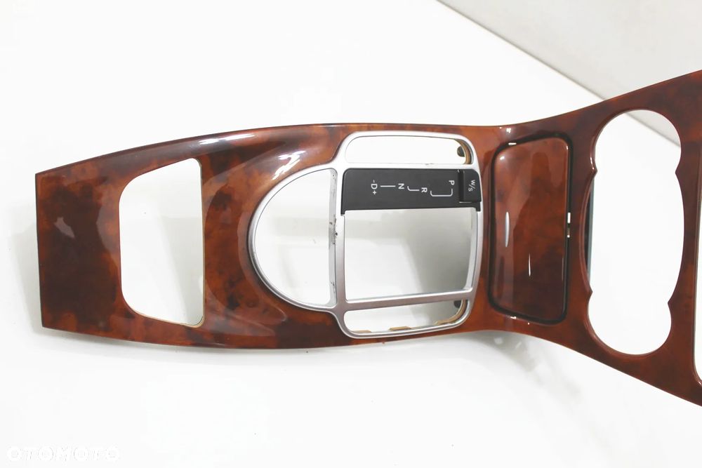 Ramka konsola środkowa popielniczka drewno dekor stan BDB OE Mercedes SL R230 W230 - 15