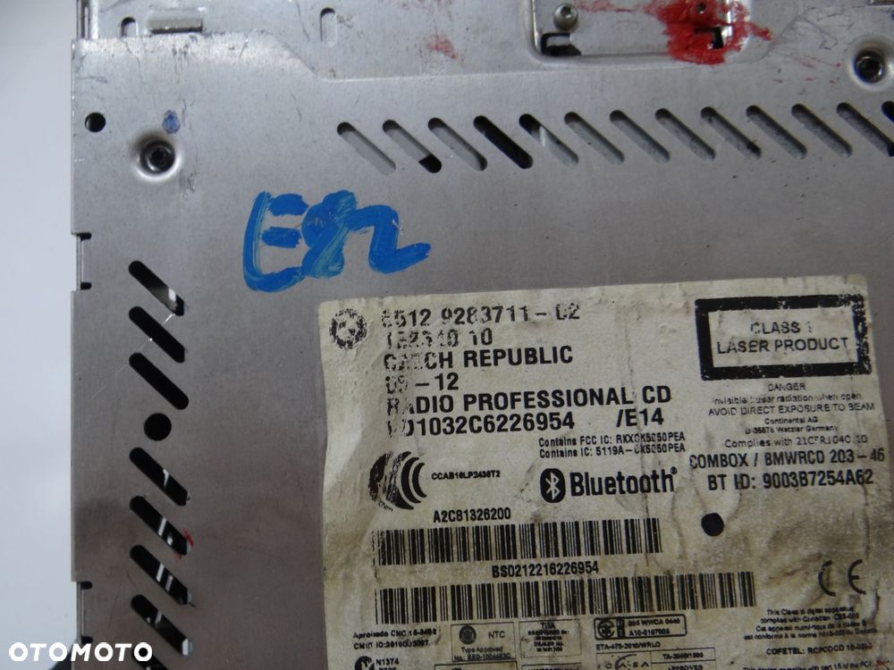 RADIO CD PROFESSIONAL BMW E81 E82 9283711 - 6