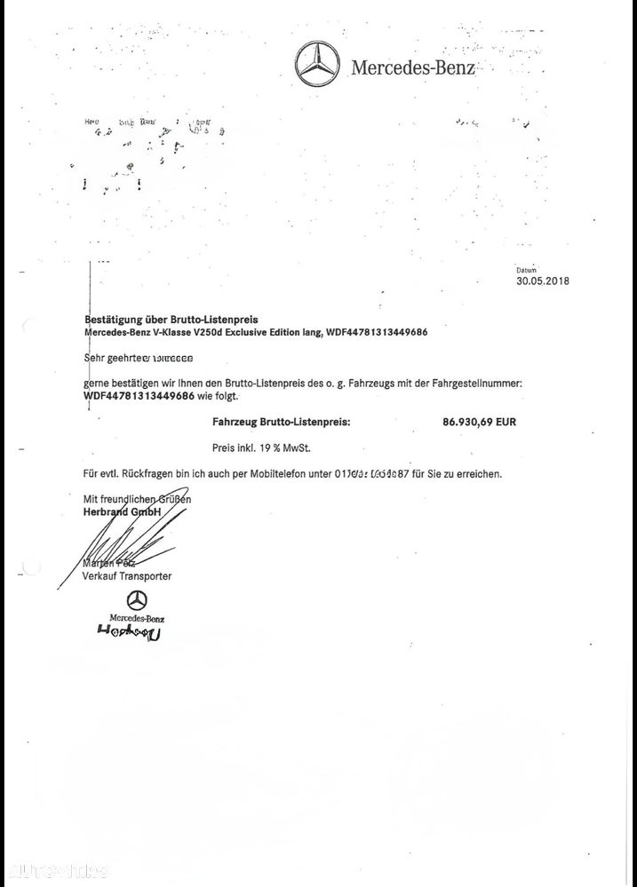 Mercedes-Benz V 250 d Lang 4Matic 7G-TRONIC Exclusive Edition - 30